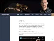 Tablet Screenshot of petervanhuffel.com